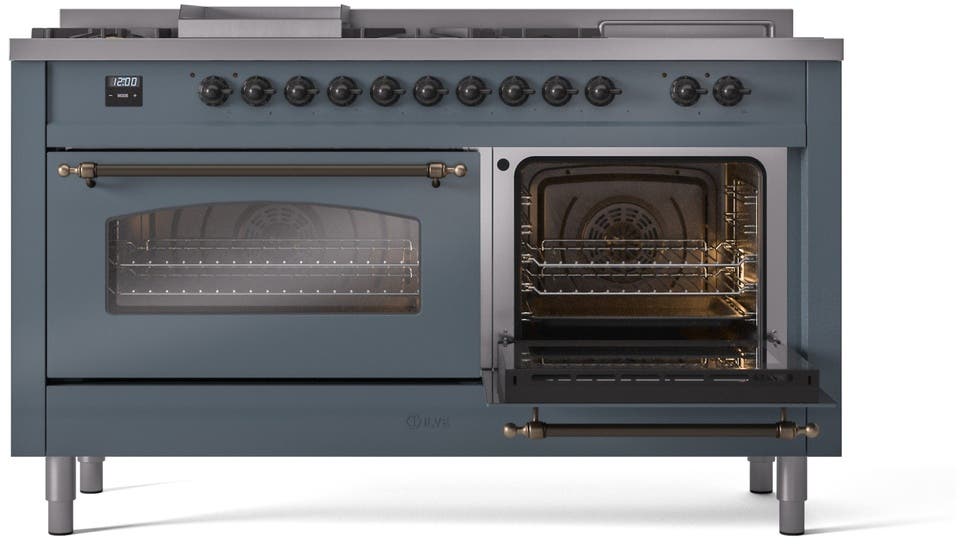 Ilve UP60FSNMPBGBLP Blue Grey With Bronze Trim, Lp