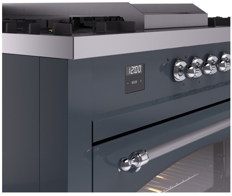 Ilve UP60FSNMPBGCLP Blue Grey With Chrome Trim, Lp