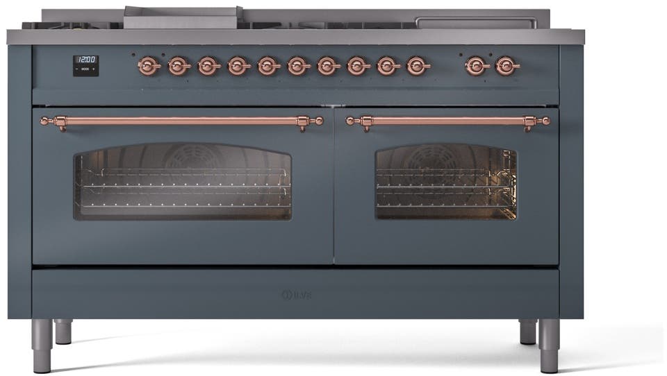 Ilve UP60FSNMPBGPLP Blue Grey With Copper Trim, Lp