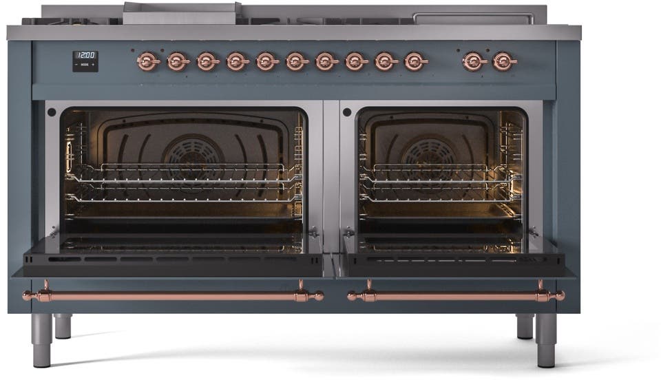 Ilve UP60FSNMPBGPLP Blue Grey With Copper Trim, Lp