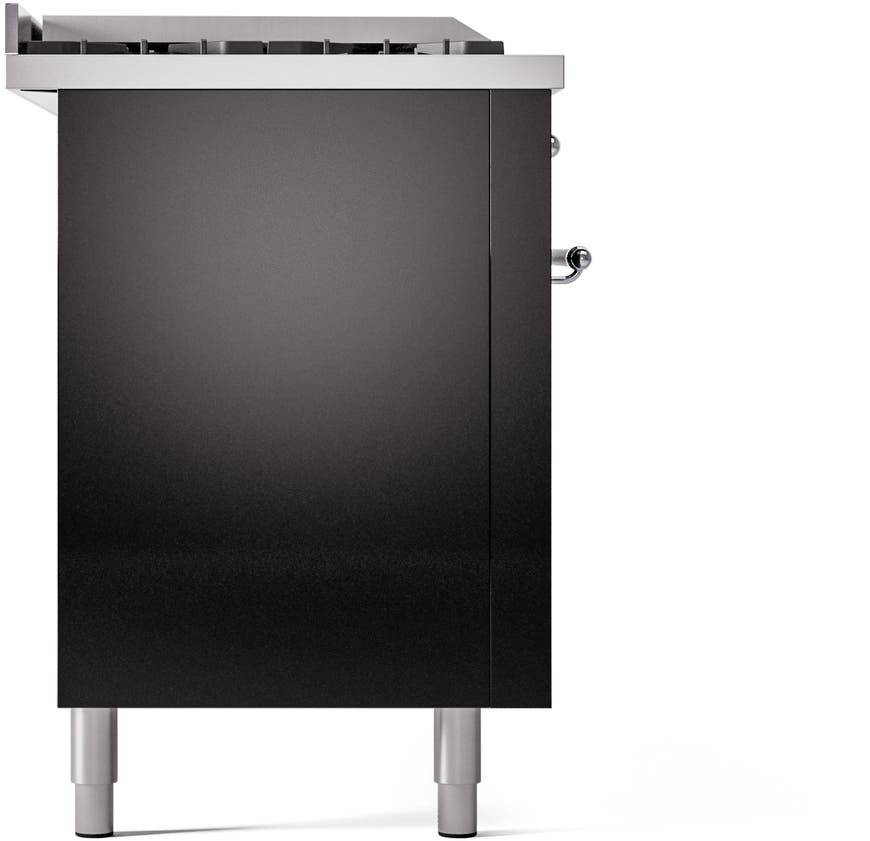 Ilve UP60FSNMPBKCLP Glossy Black With Chrome Trim, Lp