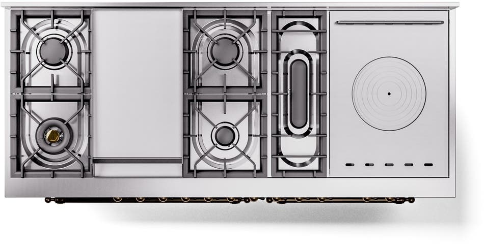 Ilve UP60FSNMPMGBLP Graphite Matte With Bronze Trim, Lp
