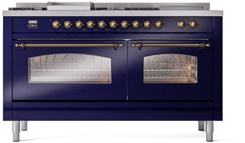Ilve UP60FSNMPMBBLP Midnight Blue With Bronze Trim, Lp