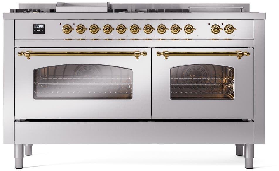 Ilve UP60FSNMPSSGLP Stainless Steel With Brass Trim, Lp