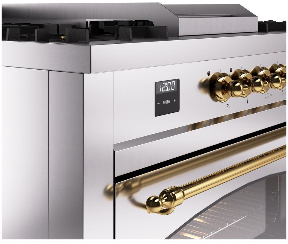 Ilve UP60FSNMPSSGLP Stainless Steel With Brass Trim, Lp