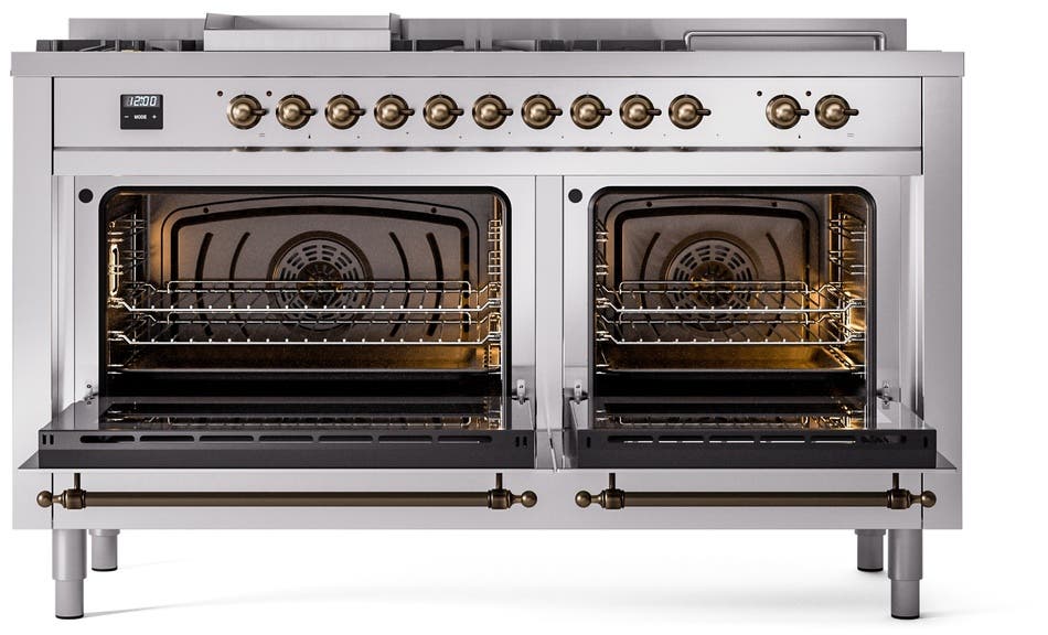 Ilve UP60FSNMPSSBLP Stainless Steel With Bronze Trim, Lp