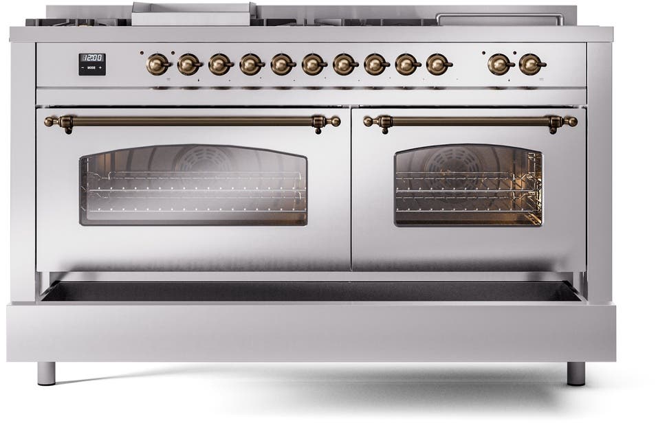 Ilve UP60FSNMPSSBLP Stainless Steel With Bronze Trim, Lp