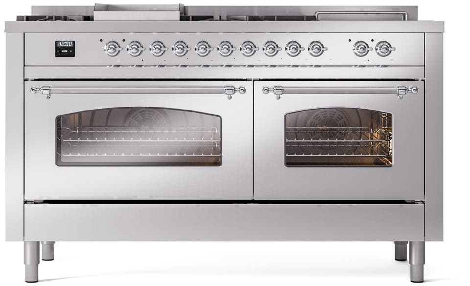 Ilve UP60FSNMPSSCLP Stainless Steel With Chrome Trim, Lp
