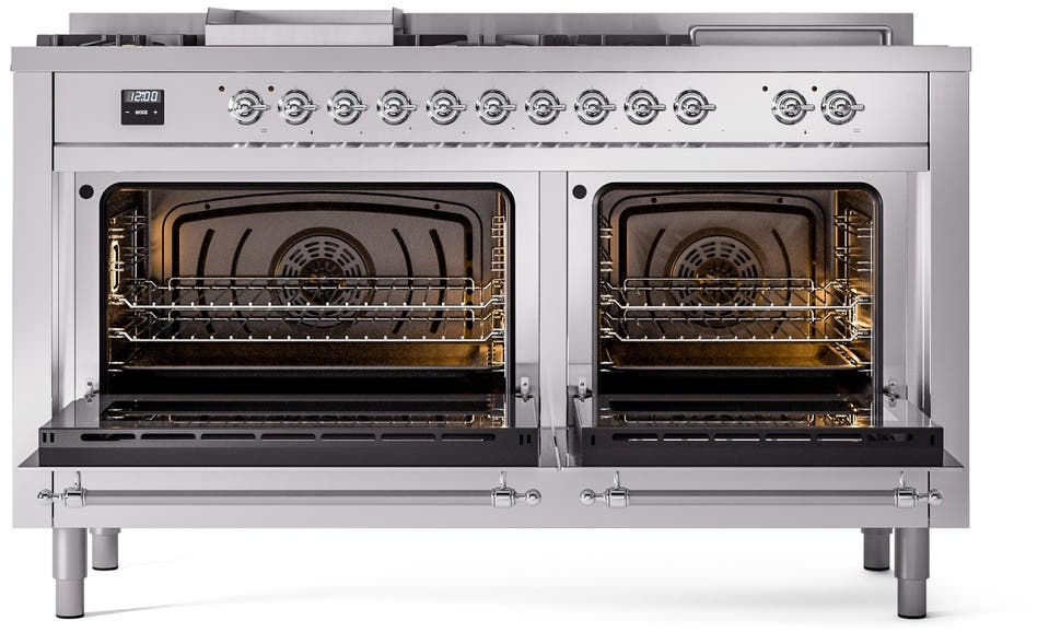 Ilve UP60FSNMPSSCLP Stainless Steel With Chrome Trim, Lp