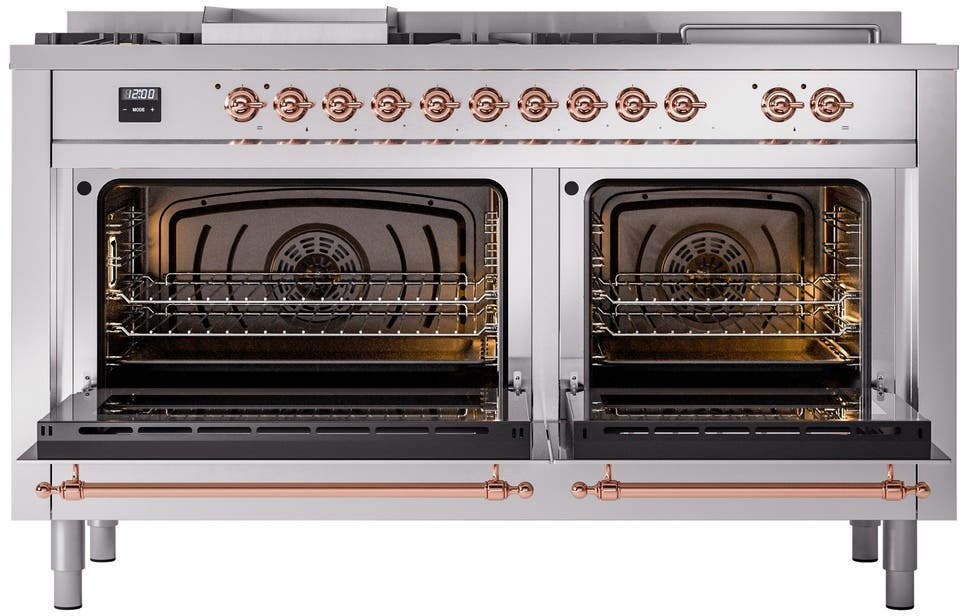 Ilve UP60FSNMPSSPLP Stainless Steel With Copper Trim, Lp