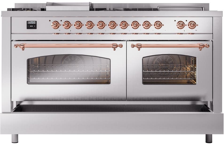 Ilve UP60FSNMPSSPLP Stainless Steel With Copper Trim, Lp