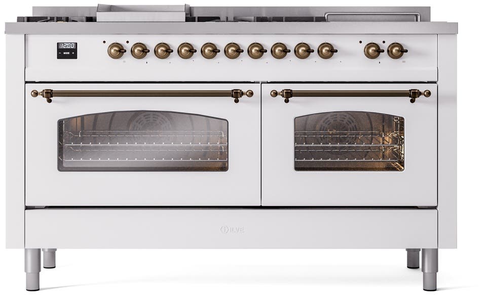 Ilve UP60FSNMPWHBLP White With Bronze Trim, Lp