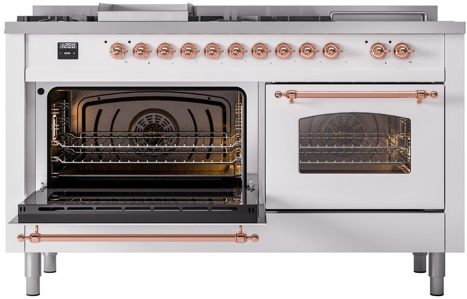 Ilve UP60FSNMPWHPLP White With Copper Trim, Lp