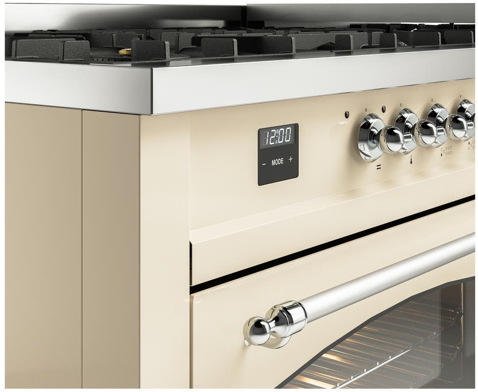 Ilve UP60FNMPAWCLP Antique White With Chrome Trim, Lp