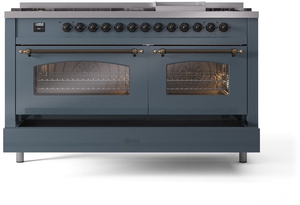Ilve UP60FNMPBGBLP Blue Grey With Bronze Trim, Lp