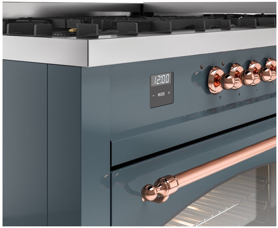 Ilve UP60FNMPBGPLP Blue Grey With Copper Trim, Lp