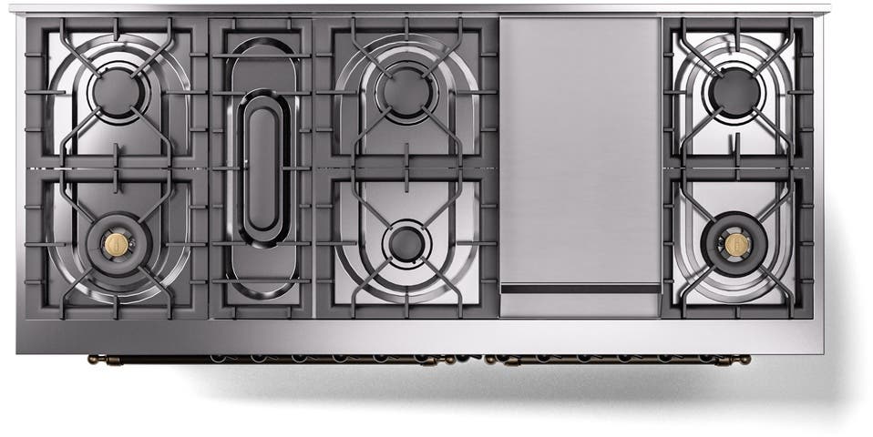 Ilve UP60FNMPBUBLP Burgundy With Bronze Trim, Lp