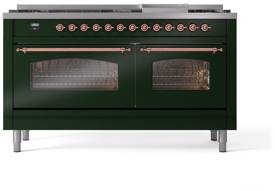 Ilve UP60FNMPEGPLP Emerald Green With Copper Trim, Lp