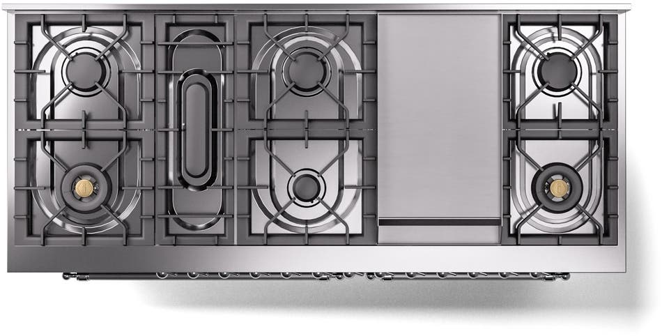 Ilve UP60FNMPBKCLP Glossy Black With Chrome Trim, Lp