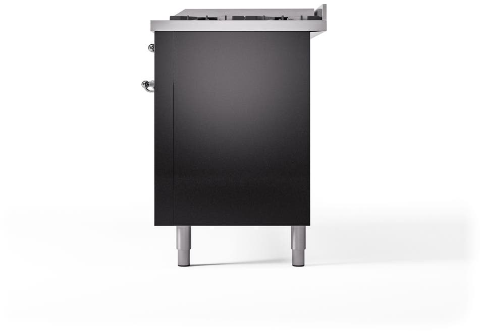 Ilve UP60FNMPBKCLP Glossy Black With Chrome Trim, Lp