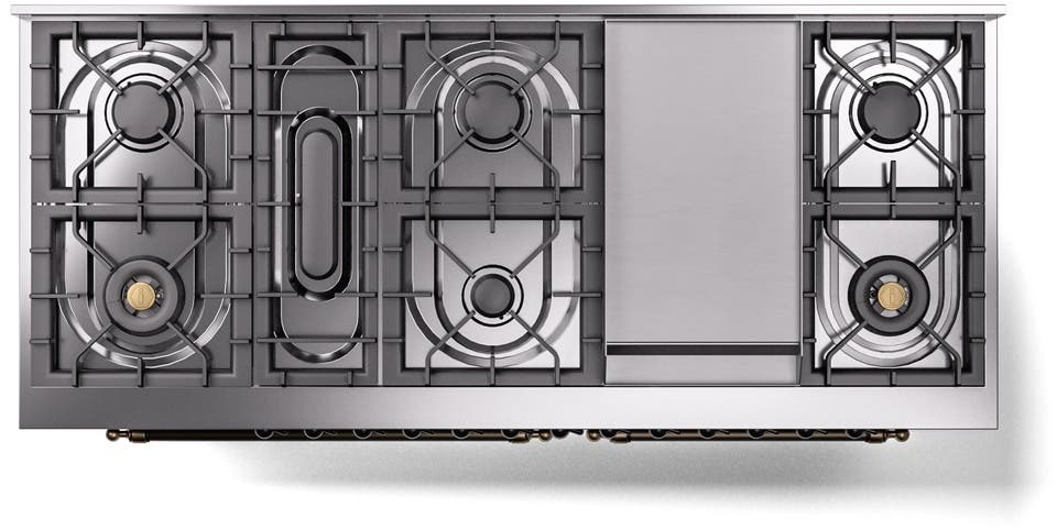 Ilve UP60FNMPBKBLP Glossy Black With Bronze Trim, Lp