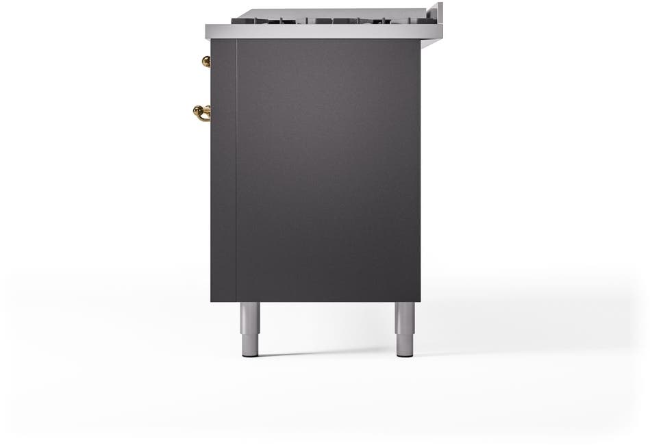 Ilve UP60FNMPMGGLP Graphite Matte With Brass Trim, Lp