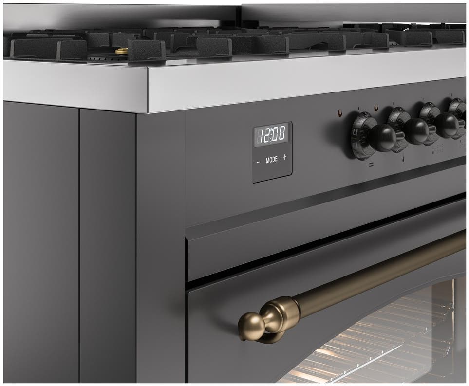 Ilve UP60FNMPMGBLP Graphite Matte With Bronze Trim, Lp