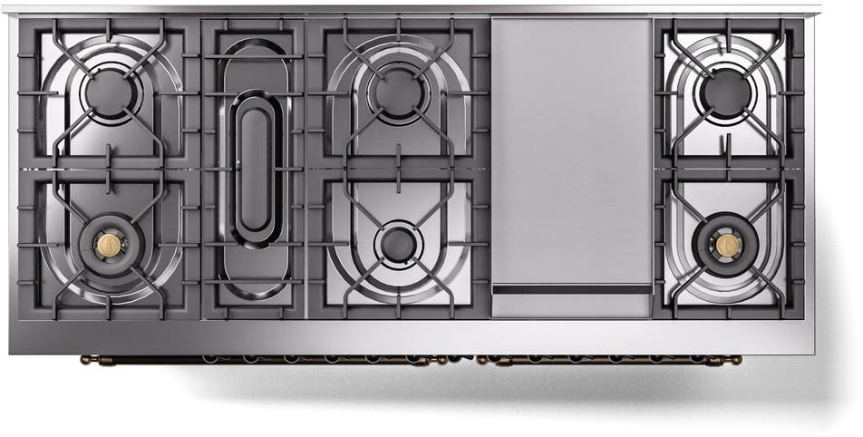 Ilve UP60FNMPMGBLP Graphite Matte With Bronze Trim, Lp