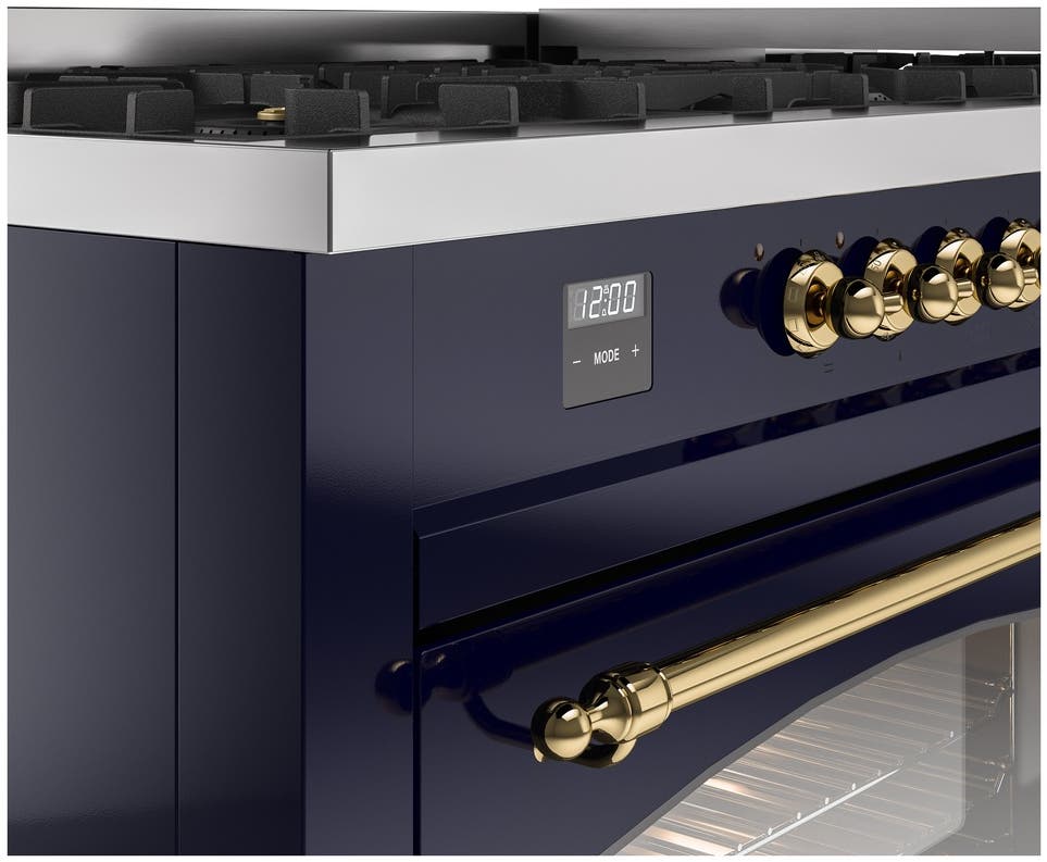 Ilve UP60FNMPMBGLP Midnight Blue With Brass Trim, Lp