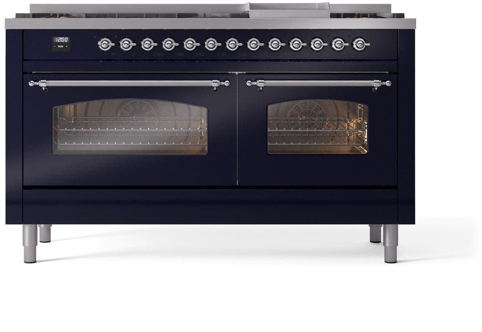 Ilve UP60FNMPMBCLP Midnight Blue With Chrome Trim, Lp