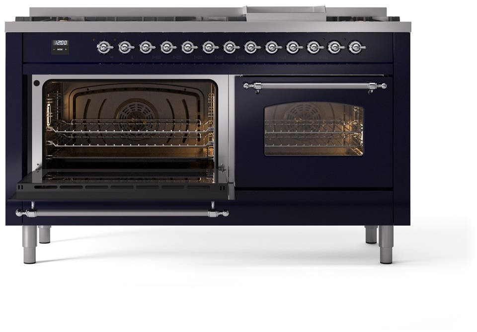 Ilve UP60FNMPMBCLP Midnight Blue With Chrome Trim, Lp
