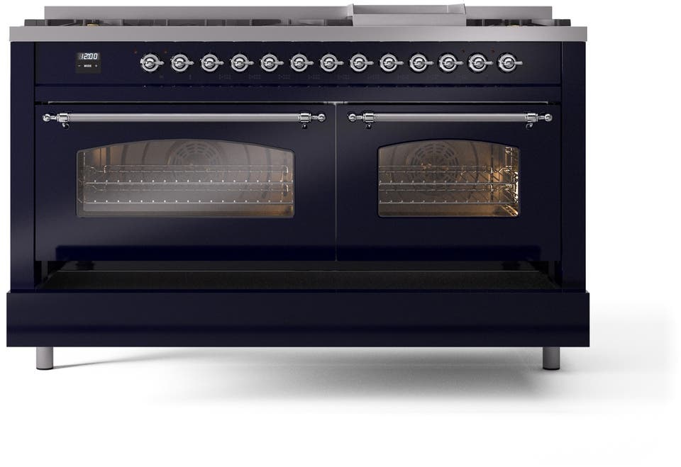 Ilve UP60FNMPMBCLP Midnight Blue With Chrome Trim, Lp