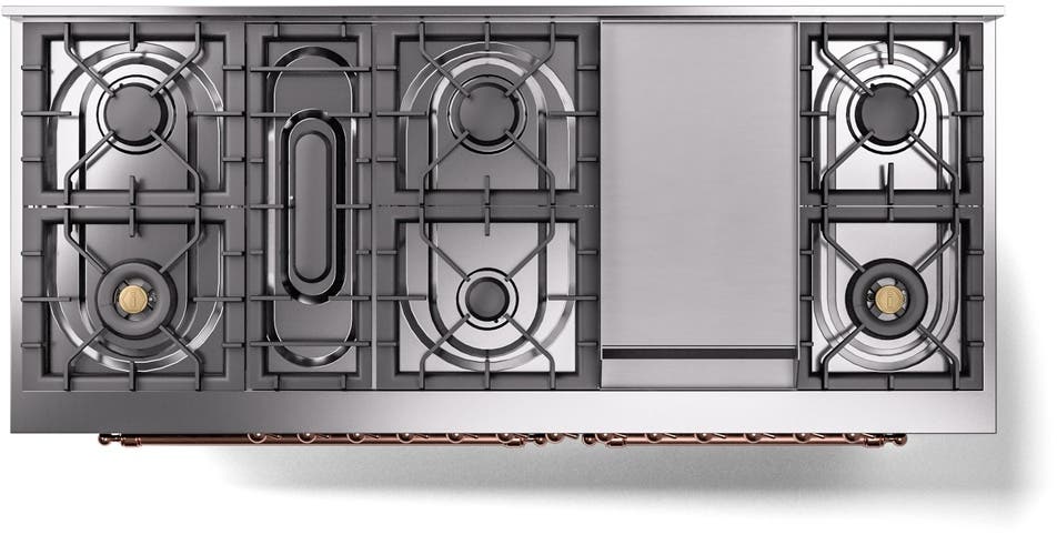 Ilve UP60FNMPMBPLP Midnight Blue With Copper Trim, Lp