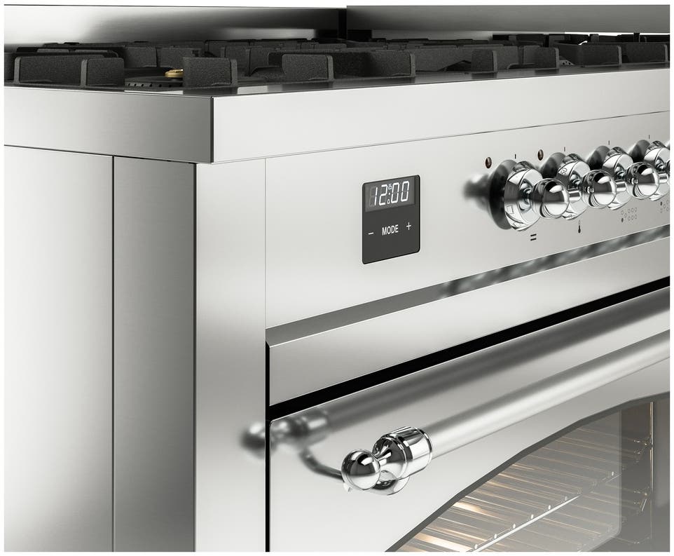 Ilve UP60FNMPSSCLP Stainless Steel With Chrome Trim, Lp