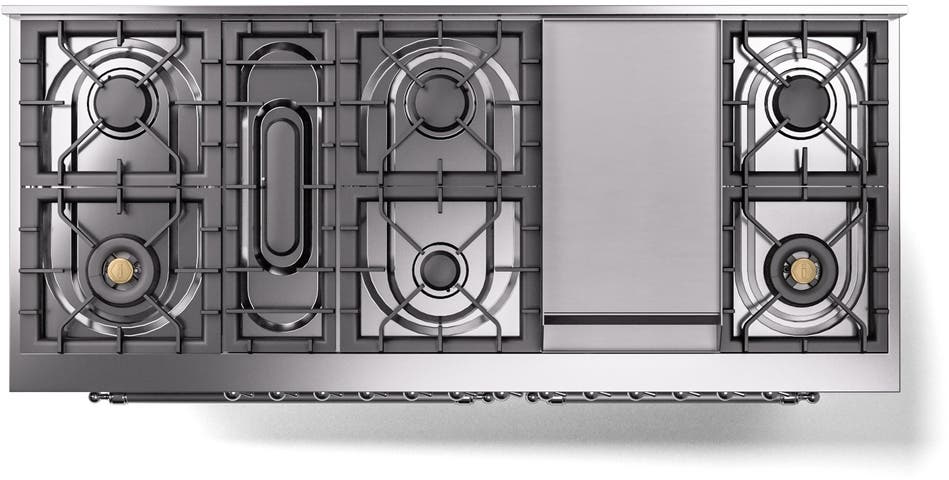 Ilve UP60FNMPSSCLP Stainless Steel With Chrome Trim, Lp