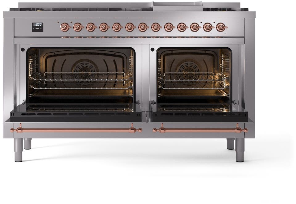 Ilve UP60FNMPSSPLP Stainless Steel With Copper Trim, Lp