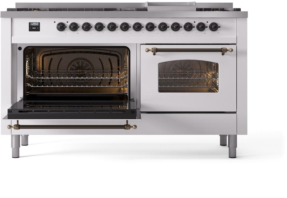 Ilve UP60FNMPWHBLP White With Bronze Trim, Lp