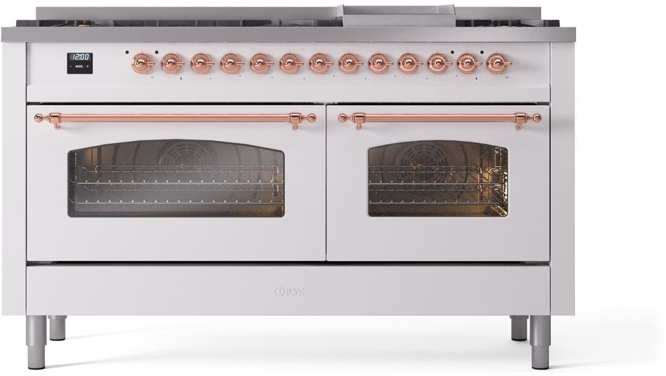 Ilve UP60FNMPWHPLP White With Copper Trim, Lp