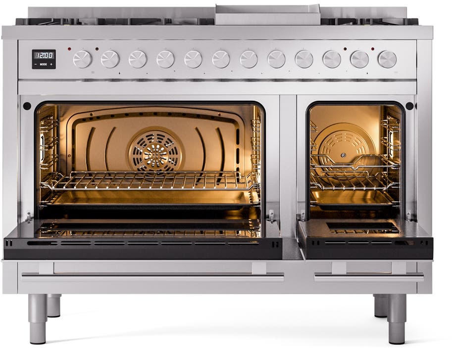Ilve UP48FWMPSSLP Stainless Steel With Satin Trim, Lp