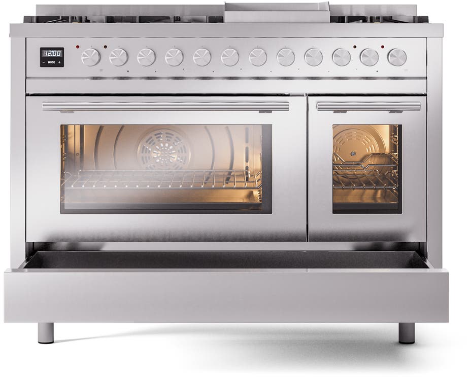 Ilve UP48FWMPSSLP Stainless Steel With Satin Trim, Lp