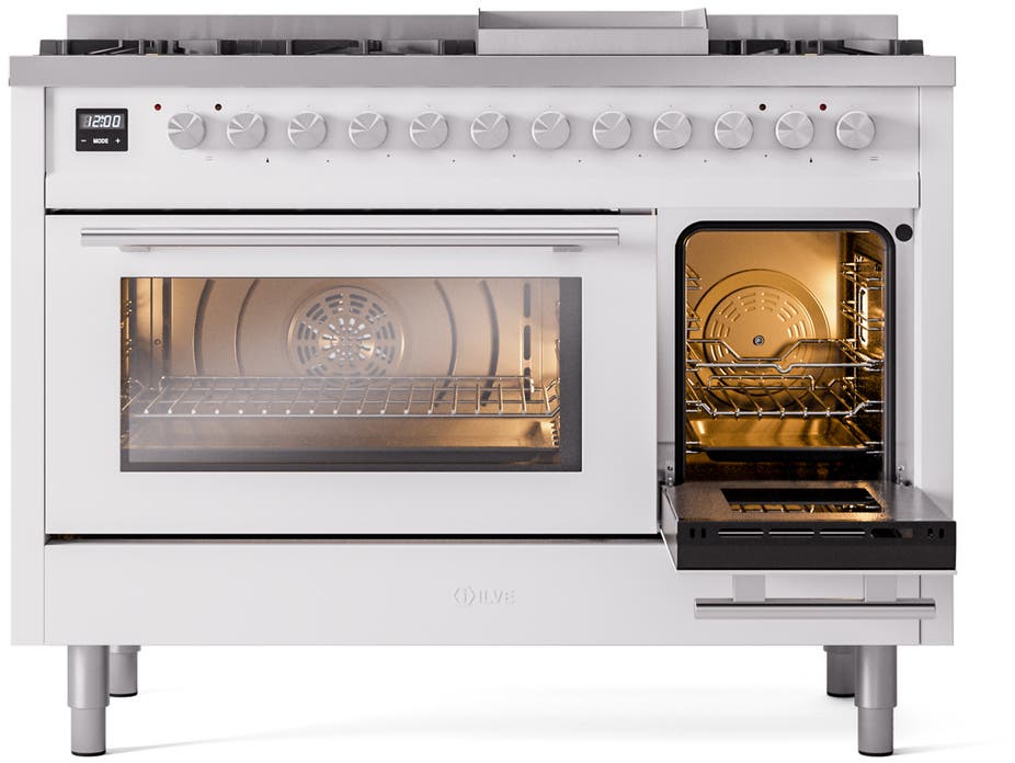 Ilve UP48FWMPWHLP White With Satin Trim, Lp