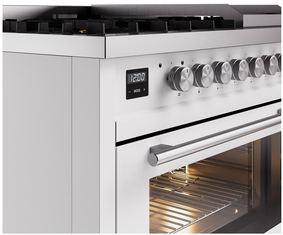 Ilve UP48FWMPWHLP White With Satin Trim, Lp