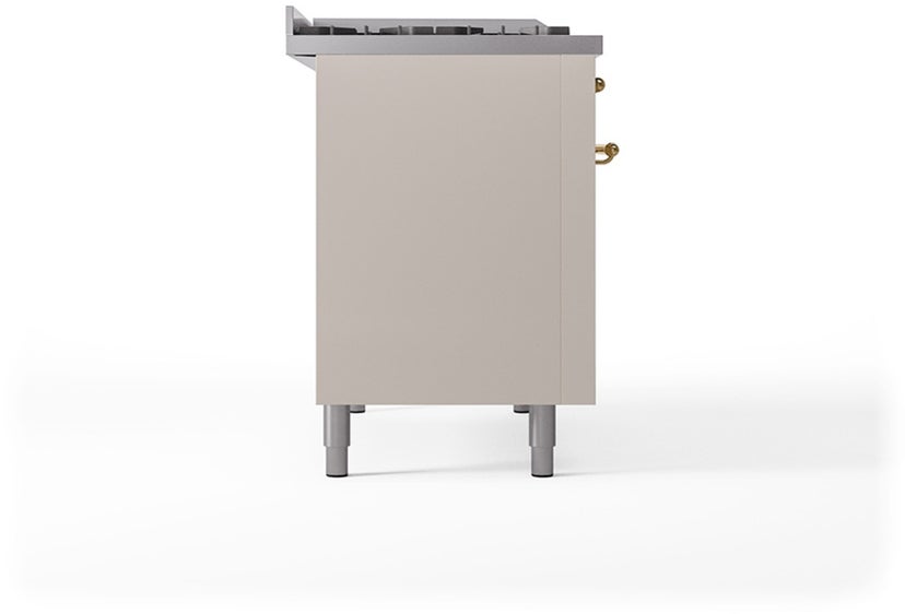 Ilve UP48FSQNMPAWG Nostalgie 48 Inch Dual Fuel Range with 5 Sealed Bu...