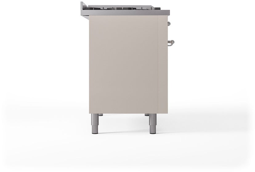 Ilve UP48FSQNMPAWC Nostalgie 48 Inch Dual Fuel Range with 5 Sealed Bu...