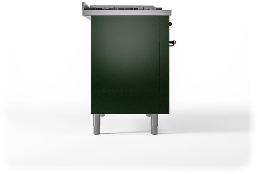 Ilve UP48FSQNMPEGBLP Nostalgie 48 Inch Dual Fuel Range with 5 Sealed Bu...