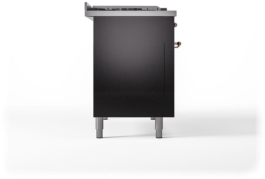 Ilve UP48FSQNMPBKP Glossy Black With Copper Trim