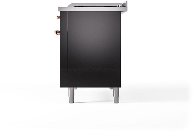 Ilve UP48FSQNMPBKP Nostalgie 48 Inch Dual Fuel Range with 5 Sealed Bu...