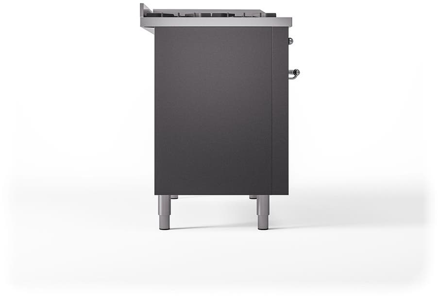Ilve UP48FSQNMPMGCLP Graphite Matte With Chrome Trim, Lp