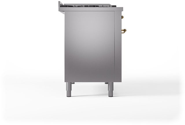 Ilve UP48FSQNMPSSG Nostalgie 48 Inch Dual Fuel Range with 5 Sealed Bu...