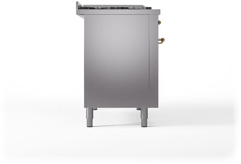 Ilve UP48FSQNMPSSGLP Nostalgie 48 Inch Dual Fuel Range with 5 Sealed Bu...